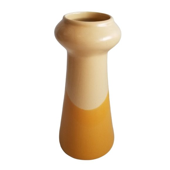 Ceramic Flower Vase Tapered Hourglass Tradewind Bay Decorative Home Decor Piece - Picture 3 of 8